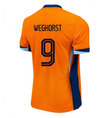 Nederländerna Wout Weghorst #9 Hemmatröja EM 2024 Kortärmad